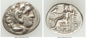 MACEDONIAN KINGDOM. Alexander III the Great (336-323 BC). AR drachm (17mm, 4.25 gm, 1h). VF. Posthumous issue of 'Colophon', ca. 310-301 BC. Head of H...