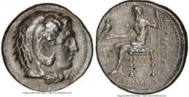 MACEDONIAN KINGDOM. Philip III Arrhidaeus (323-317 BC). AR tetradrachm (28mm, 10h). NGC Choice VF. Lifetime issue of Babylon, ca. 323-317 BC. Head of ...