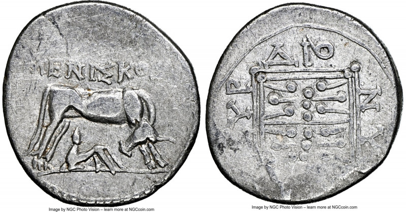 ILLYRIA. Dyrrhachium. Ca. 3rd-1st centuries BC. AR drachm (18mm, 3h). NGC VF, br...