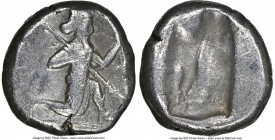 ACHAEMENID PERSIA. Darius I-Xerxes II (ca. 5th century BC). AR siglos (14mm). NGC VF. Lydo-Milesian standard. Sardes mint, ca. 485-420 BC. Persian kin...