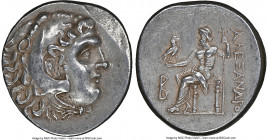 PAMPHYLIA. Perga. Ca. 221-188 BC. AR tetradrachm (30mm, 11h). NGC XF. In the name and types of Alexander III the Great, dated Civic Year 2 (220/19 BC)...