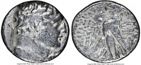 PHOENICIA. Tyre. Ca. 126/5 BC-AD 65/6. AR half-shekel (20mm, 6.61 gm, 12h). NGC Choice Fine 4/5 - 3/5. Uncertain civic year. Laureate bust of Melqart ...