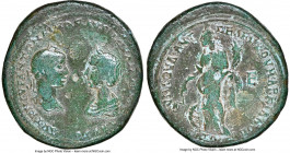 MOESIA INFERIOR. Marcianopolis. Elagabalus (AD 218-222) with Julia Maesa, and Julius Antonius Seleucus, as Legatus Consularis. AE pentassarion (29mm, ...