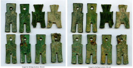 8-Piece Lot of Uncertified Spade Money ND (440-220 BC), Includes a number of interesting types, some with corrosion. Sold as is, no returns. 

HID09...