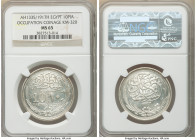 British Occupation. Hussein Kamil 10 Piastres AH 1335 (1917)-H MS65 NGC, Heaton mint, KM320. Occupation coinage. 

HID09801242017

© 2020 Heritage...