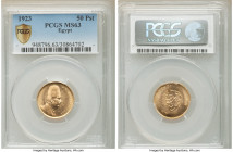Fuad I gold 50 Piastres AH 1341 (1923) MS63 PCGS, British Royal mint, KM340. One year type. AGW 0.1196 oz. 

HID09801242017

© 2020 Heritage Aucti...