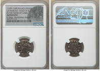 La Marche. Hugh IX-X 3-Piece Lot of Certified Deniers ND (1199-1249) Authentic NGC, Struck in the name of Louis. Weights range from 0.86-0.96gm. Sold ...
