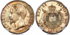 Napoleon III 5 Francs 1856-A MS64 NGC, Paris mint, KM782.1, Gad-734. Semi-Prooflike fields draped in seafoam and peach toning. 

HID09801242017

©...