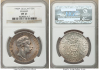 Prussia. Wilhelm II 5 Mark 1902-A MS63 NGC, Berlin mint, KM523.

HID09801242017

© 2020 Heritage Auctions | All Rights Reserved