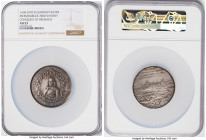 Saxe-Weimar. Bernhard von Weimar silver "Saxony Conquest of Breisach" Medal 1638-Dated AU53 NGC, Dresden mint, Merseburger-3860. 53mm. By. Johann Blum...