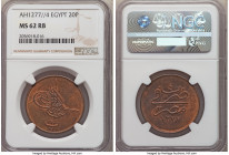 Ottoman Empire. Abdul Aziz 20 Para AH 1277 Year 4 (1864) MS62 Red and Brown NGC, Misr mint (in Egypt), KM244. 

HID09801242017

© 2020 Heritage Au...