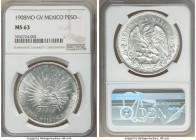 Republic Peso 1908 Mo-GV MS63 NGC, Mexico City mint, KM409.2. Conservatively graded, blast white with lustrous mint bloom. 

HID09801242017

© 202...