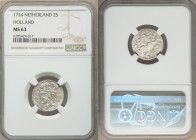 Holland. Provincial 2 Stuivers 1724 MS63 NGC, KM48. Argent with tan toning. 

HID09801242017

© 2020 Heritage Auctions | All Rights Reserved