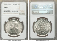 Republic Escudo 1916 MS63 NGC, KM564. Two year type. Conservatively graded, untoned with exceptional luster. 

HID09801242017

© 2020 Heritage Auc...