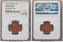 Pair of Certified Assorted Issues NGC, 1) Great Britain: William IV Farthing 1835 - UNC Details (Altered Color), KM705, S-3848 2) Portugal: Manuel II ...