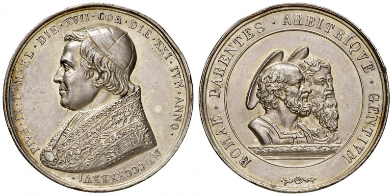 Roma. Pio IX (1846-1878). Medaglia 1846 AG gr. 32,46 diam. 43 mm. Opus Giuseppe ...