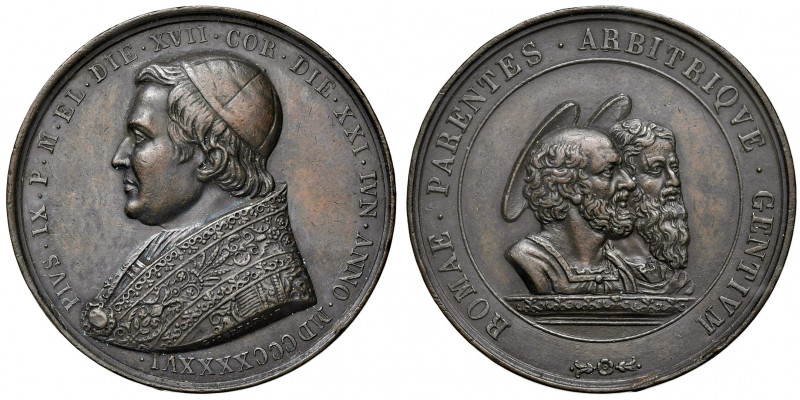 Roma. Pio IX (1846-1878). Medaglia 1846 AE gr. 36,82 diam. 43 mm. Opus Giuseppe ...