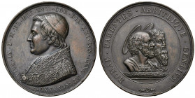 Roma. Pio IX (1846-1878). Medaglia 1846 AE gr. 36,82 diam. 43 mm. Opus Giuseppe Cerbara. Per l'incoronazione. Bartolotti E846. SPL