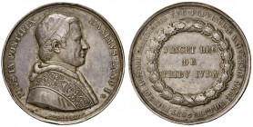 Roma. Pio IX (1846-1878). Medaglia anno I (1846) AG gr. 98,85 diam. 57 mm. Opus Pietro Girometti. Per l'elezione al pontificato. Bartolotti I-1. Colpe...