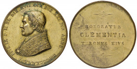 Roma. Pio IX (1846-1878). Medaglia anno I/1846 AE dorato gr. 49,13 diam. 48 mm. Opus Castiglioni. Per l'elezione al pontificato. Bartolotti I-24. SPL/...