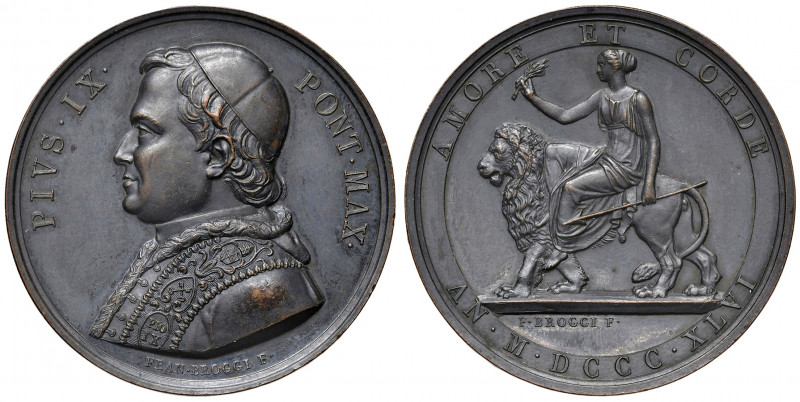 Roma. Pio IX (1846-1878). Medaglia 1846 AE gr. 47,29 diam. 45 mm. Opus Francesco...