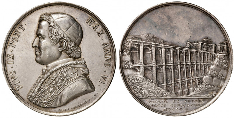 Roma. Pio IX (1846-1878). Medaglia anno VI/1851 AG gr. 32,64 diam. 43 mm. Opus G...