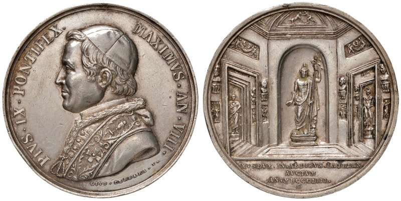Roma. Pio IX (1846-1878). Medaglia anno VIII/1853 AG gr. 34,86 diam. 43 mm. Opus...