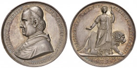 Roma. Regnando Pio IX (1846-1878). Card. Filippo De Angelis (1792-1877). Medaglia 1863 AG gr. 31,70 diam. 43 mm. Opus Bonfiglio Zaccagnini. Per l'esil...