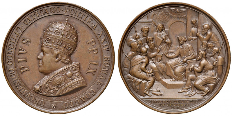 Roma. Pio IX (1846-1878). Medaglia anno XXIV (1869) AE gr. 29,61 diam. 43 mm. Op...
