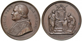 Roma. Pio IX (1846-1878). Medaglia anno XXVI (1871) AE gr. 33,88 diam. 43 mm. Opus Giuseppe Bianchi. Per il XXV anniversario dell'elezione al pontific...