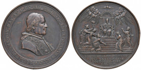 Roma. Pio IX (1846-1878). Medaglia 1877 AE gr. 109,86 diam. 60 mm. Opus Filippo Speranza. Per il Giubileo episcopale del papa. Bartolotti XXXI-8. Colp...