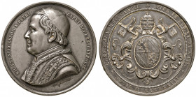 Roma. Pio IX (1846-1878). Medaglia 1877 Peltro gr. 82,83 diam. 60 mm. Opus Franziskus Langmann. Per il Giubileo episcopale del papa. Bartolotti XXXI-5...