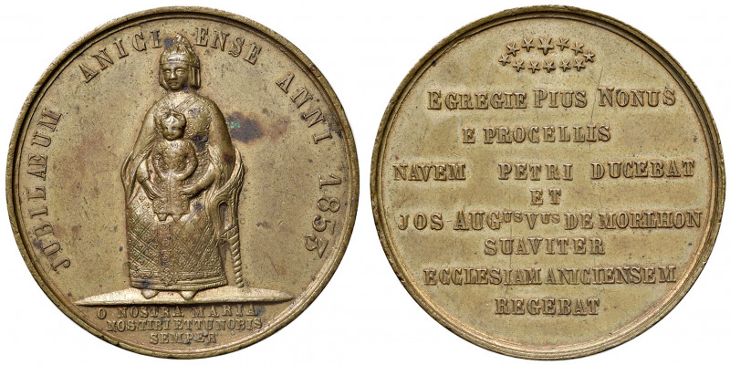 Roma. Pio IX (1846-1878). Medaglia 1853 AE gr. 30,00 diam. 43,5 mm. Opus autore ...