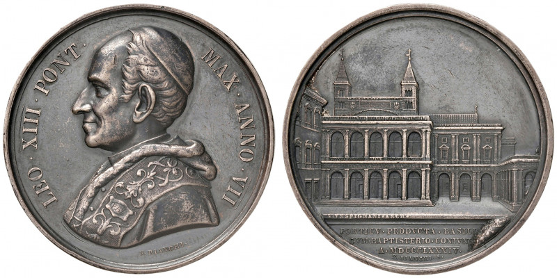 Roma. Leone XIII (1878-1903). Medaglia anno VII/1884 AG gr. 35,81 diam. 44 mm. O...