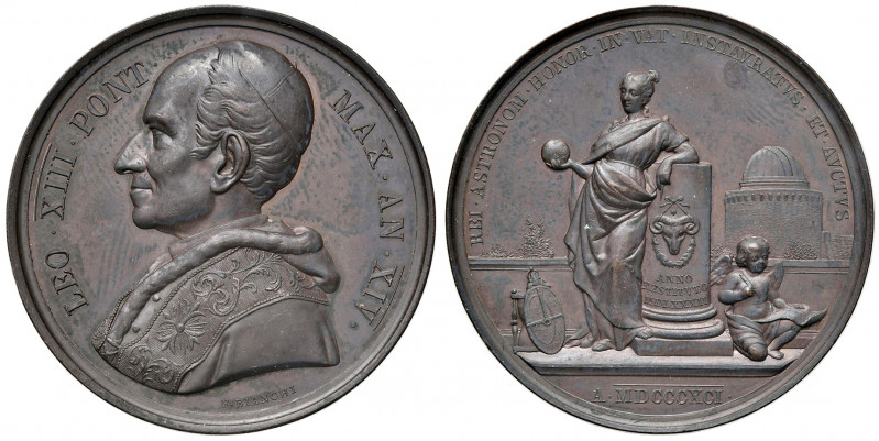 Roma. Leone XIII (1878-1903). Medaglia anno XIV/1891 AE gr. 38,84 diam. 44 mm. O...
