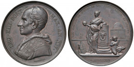 Roma. Leone XIII (1878-1903). Medaglia anno XIV/1891 AE gr. 38,84 diam. 44 mm. Opus Francesco Bianchi. Per la Specola vaticana. Bartolotti E891. FDC