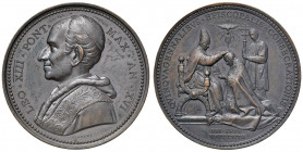 Roma. Leone XIII (1878-1903). Medaglia anno XVI (1893) AE gr. 39,92 diam. 44 mm. Opus Francesco Bianchi. Per il 50° anniversario della consacrazione e...