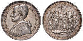 Roma. Leone XIII (1878-1903). Medaglia anno XXVI (1903) AG gr. 35,61 diam. 44 mm. Opus Francesco Bianchi. Per l'istituzione della Pontificia Commissio...