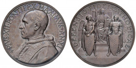 Roma. Pio XII (1939-1958). Medaglia anno XI (1949) AE gr. 33,50 diam. 44 mm. Opus Aurelio Mistruzzi. Per l'allocuzione contro le nuove dottrine social...