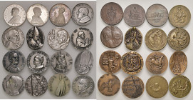 Roma. S. Paolo VI (1963-1978). Giro completo delle medaglie annuali dall'anno I all'anno XVI in AG e AE. In totale 32 medaglie. Mediamente FDC