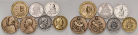 Vaticano. Lotto di sette medaglie. Pio XI (1922-1939). Medaglia 1925 AE. Giovanni XXIII (1958-1963). Medaglia anno II/1960 AG. Medaglia s.d. AG. Medag...