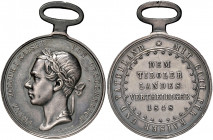 Austria. Francesco Giuseppe d'Asburgo-Lorena (1848-1916). Medaglia 1848 per la difesa del Tirolo AG gr. 13,93 diam. 30 mm. Opus Konrad Lange. Ex asta ...