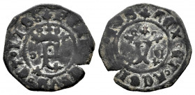 Catholic Kings (1474-1504). Blanca. Cuenca. (Cal-15). (Rs-526). Anv.: F between dots. Rev.: Y between dot and Gothic C. Ae. 1,09 g. Almost VF. Est...2...