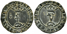 Catholic Kings (1474-1504). Blanca. Toledo. (Cal-56). (Rs-871). Ae. 1,03 g. F entre T-T superadas por cruz de puntos. Choice VF. Est...20,00. 

Span...