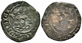 Catholic Kings (1474-1504). Blanca. (Cal-no cita). Ae. 1,37 g. Rare. Choice VF. Est...50,00. 

Spanish Description: Fernando e Isabel (1474-1504). B...