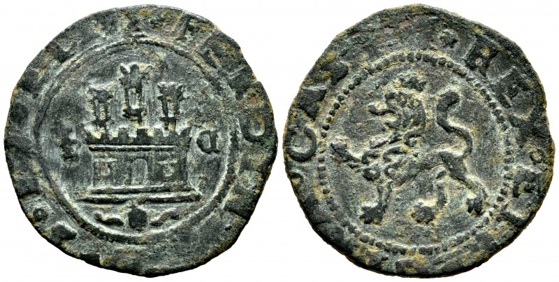 Catholic Kings (1474-1504). 2 maravedis. Cuenca. (Cal-89). (Rs-365). Ae. 3,36 g....