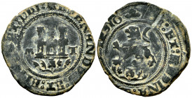 Catholic Kings (1474-1504). 2 maravedis. Toledo. T. (Cal-112). (Rs-777). Ae. 3,92 g. VF. Est...25,00. 

Spanish Description: Fernando e Isabel (1474...