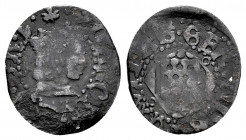 Charles I (1516-1556). Dinero. Gerona. (Cal-6). Ae. 0,78 g. Choice F. Est...15,00. 

Spanish Description: Carlos I (1516-1556). Dinero. Gerona. (Cal...