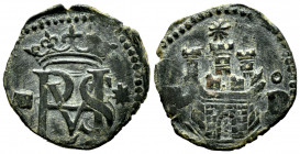 Philip II (1556-1598). Blanca. Segovia. D. (Cal-41). Ae. 0,86 g. Choice VF. Est...15,00. 

Spanish Description: Felipe II (1556-1598). Blanca. Segov...