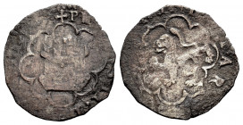 Philip II (1556-1598). No mint mark. (Cal-76). Ve. 1,04 g. Rare. Choice F. Est...35,00. 

Spanish Description: Felipe II (1556-1598). 1 Cuarto - 4 M...